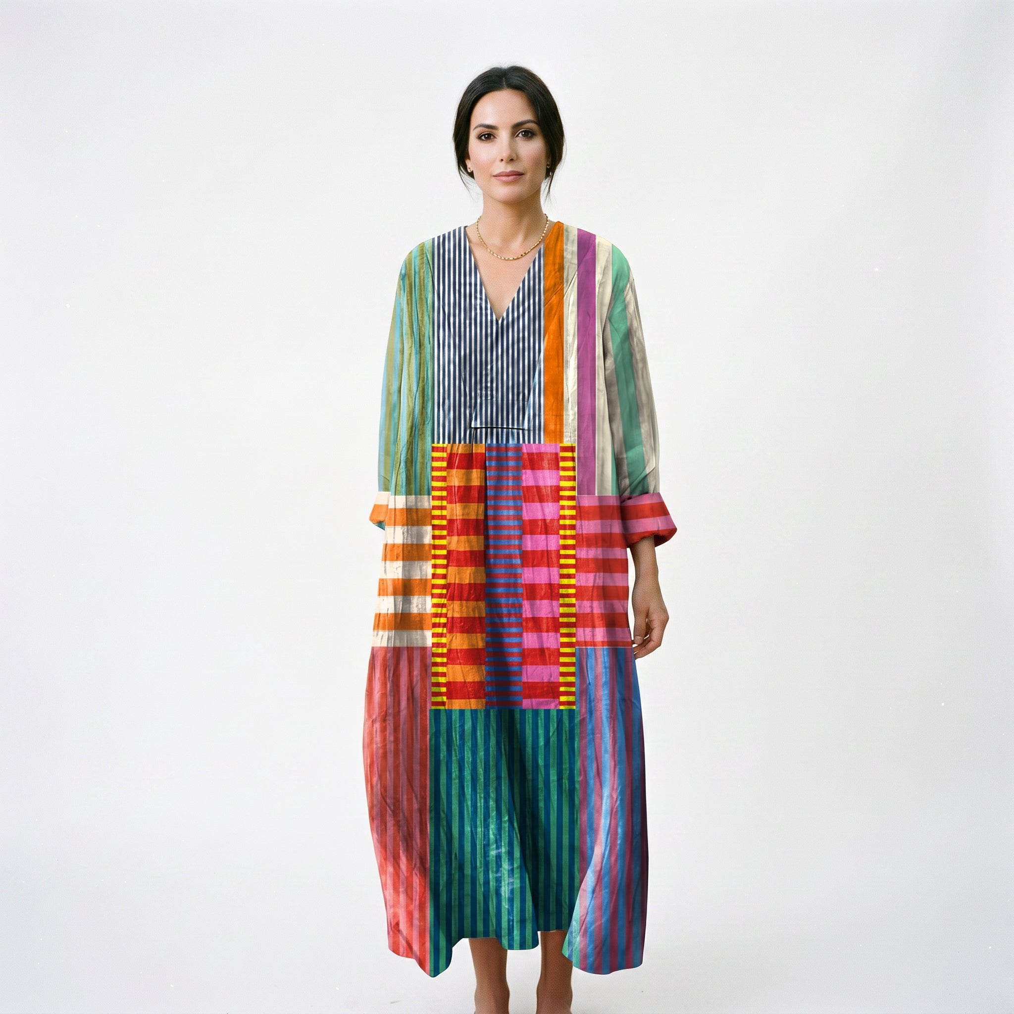 Julia - Colorful Oversized Maxi Dress for Women