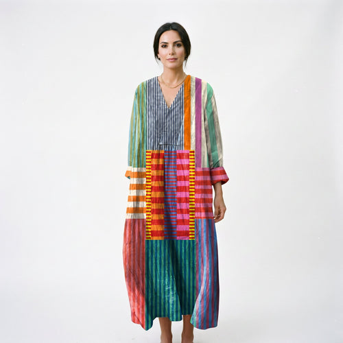 Julia - Colorful Oversized Maxi Dress for Women