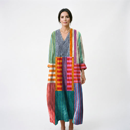 Julia - Colorful Oversized Maxi Dress for Women