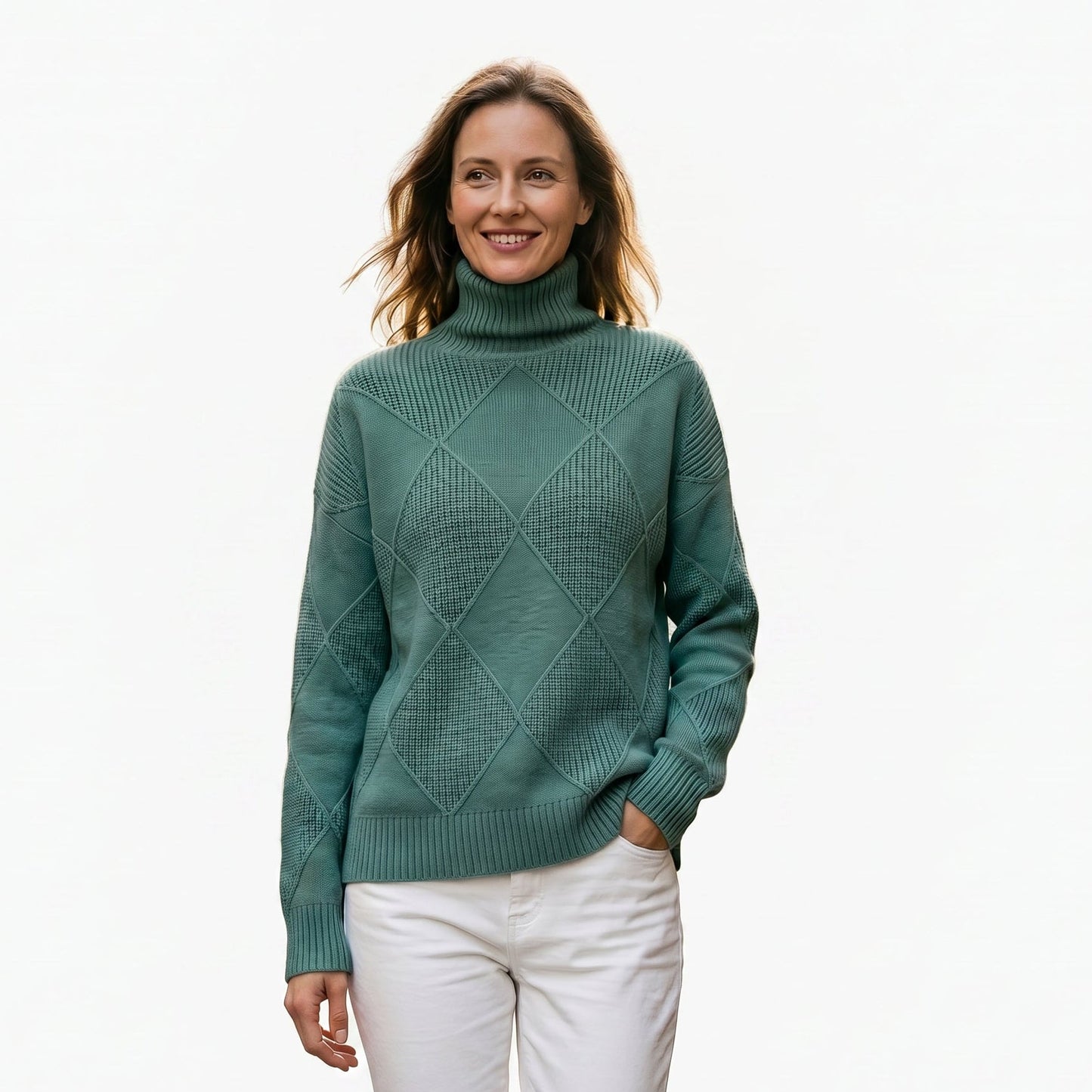 Andrrea - Elegant Cozy Turtleneck Sweater for Women