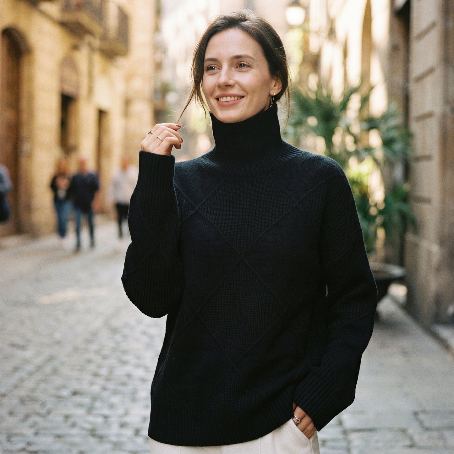 Andrrea - Elegant Cozy Turtleneck Sweater for Women