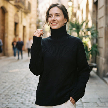 Andrrea - Elegant Cozy Turtleneck Sweater for Women