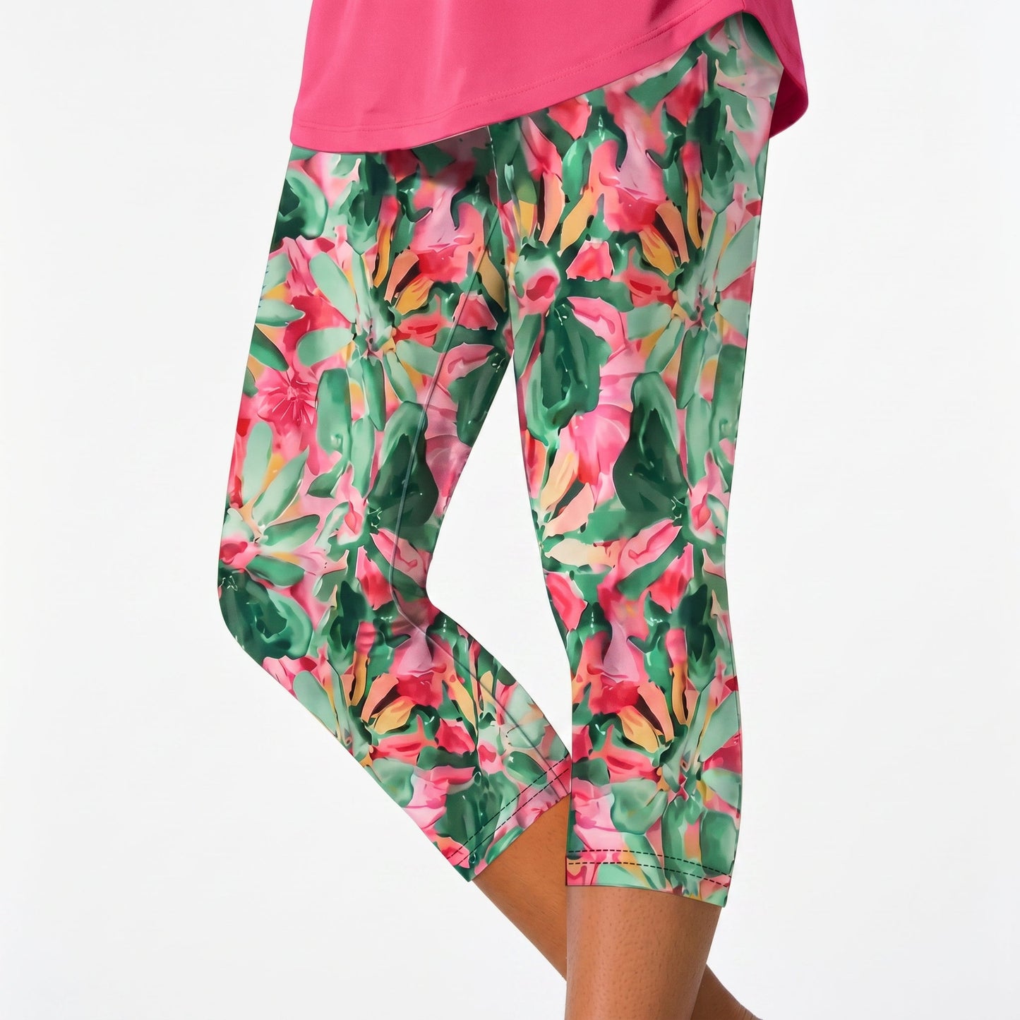 Adriana - Trendy Plus Size Cropped Trousers