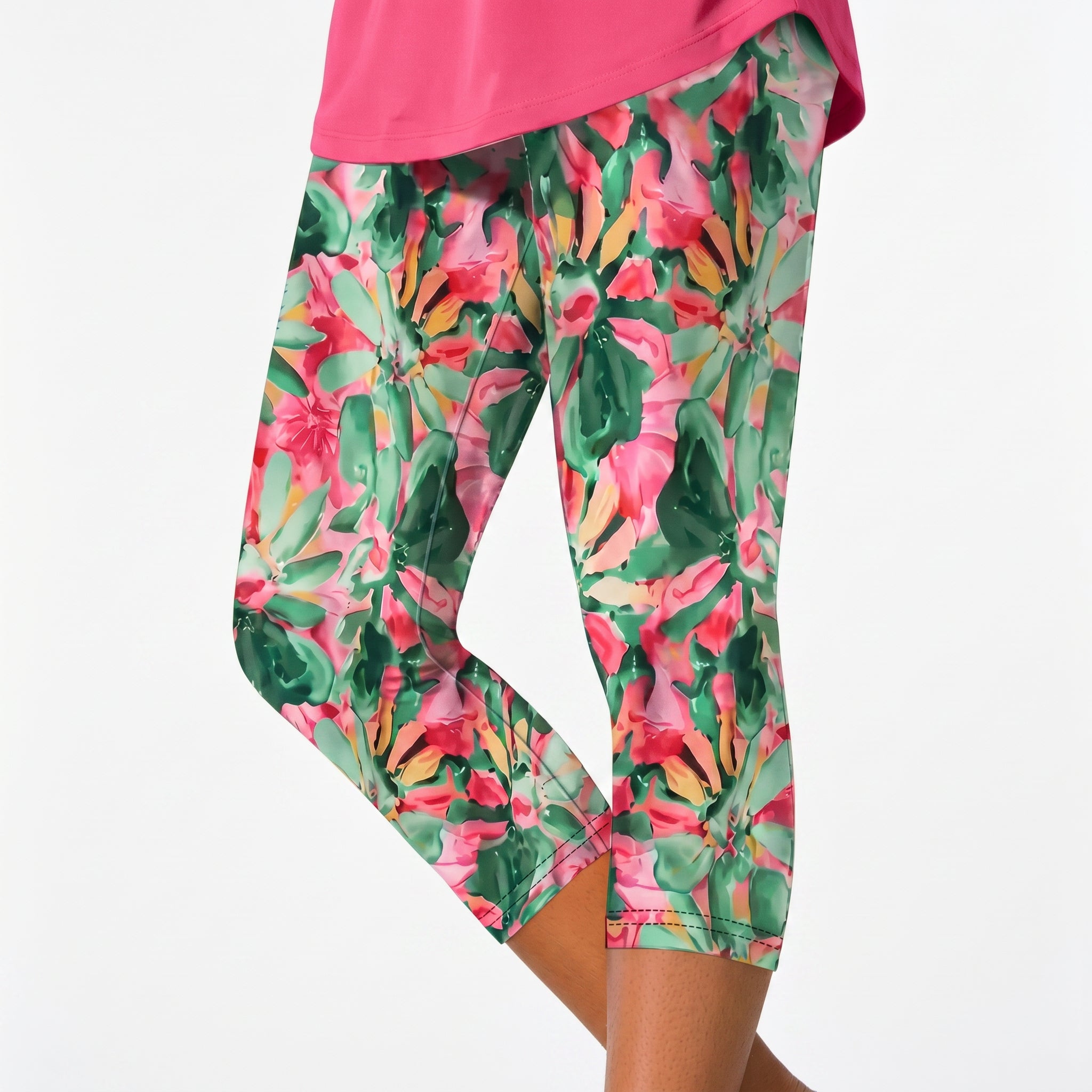 Adriana - Trendy Plus Size Cropped Trousers