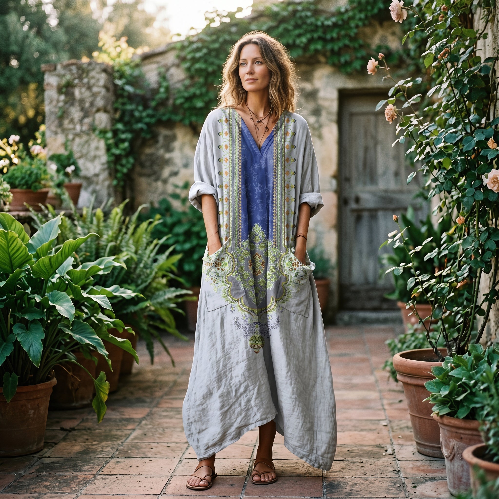 Roxana - Vibrant Bohemian Summer Dress